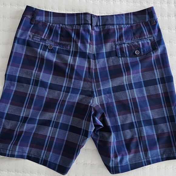 Tommy Bahama Blue Plaid Shorts - Picture 2 of 5